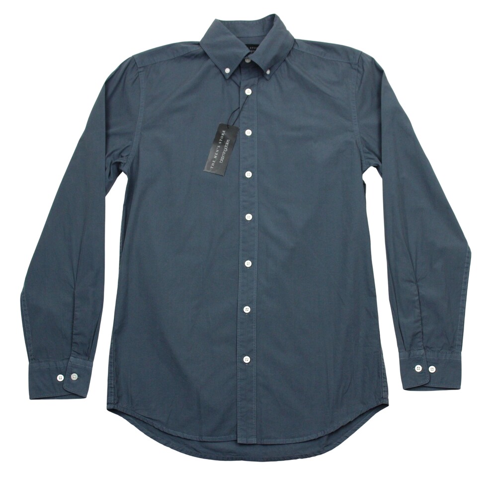 The Men's Store Bloomingdale's Shirt Mens Small Blue Long Sleeve Button Up